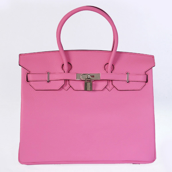 H35CCPS Hermes Birkin 35CM pelle clemence in Cherry Pink con